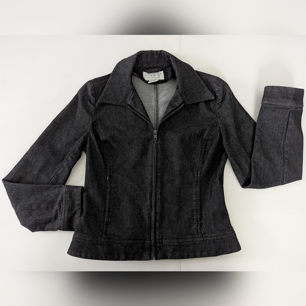 Hennes Collection Black Denim Jacket - Tailored Fit